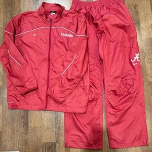 Nike rain Alabama jacket and pants large storm fit